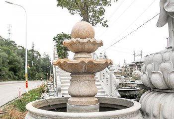 風水球雕塑-居家水池擺放大理石風水球雕塑