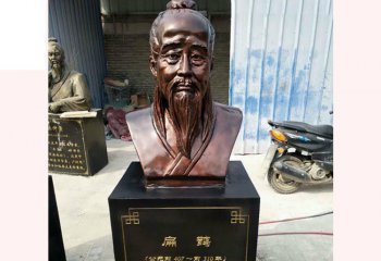 扁鵲雕塑-古代名醫扁鵲胸像銅雕戶外裝飾品擺件扁鵲雕塑