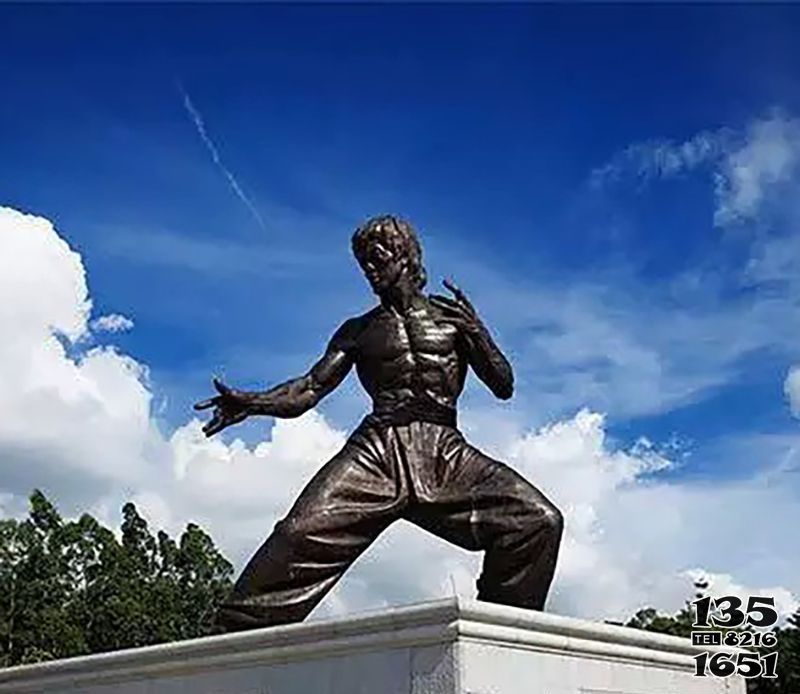 李小龍雕塑-廣場(chǎng)景區(qū)銅雕功夫明星李小龍雕塑高清圖片