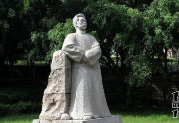 魯迅雕塑-公園廣場(chǎng)大理石石雕近代名人魯迅雕塑