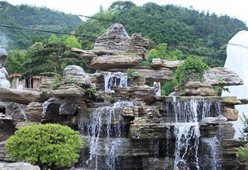 假山雕塑-景區千層奇石假山水池景觀