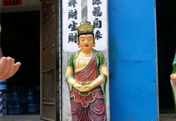 三十二應(yīng)身-自在天玻璃鋼彩繪32應(yīng)身神像