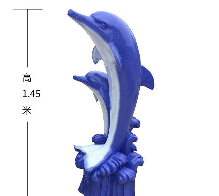 玻璃鋼海豚雕塑-玻璃鋼海豚雕塑，玻璃鋼海豚造型雕塑  高清圖片