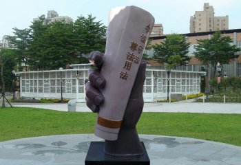 校園玻璃鋼法治書卷雕塑-校園玻璃鋼書卷雕塑 法治書卷雕塑